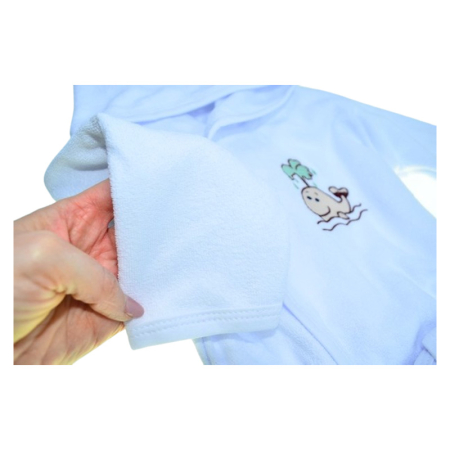 Halat de baie, din bumbac, pentru copii, Mini Junior H1511BA-1, Alb [3]