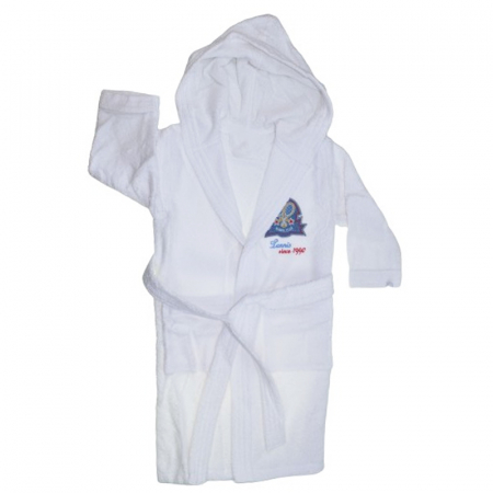 Halate de baie - Halat de baie pentru baieti Minijunior MJ1504AL, Alb
