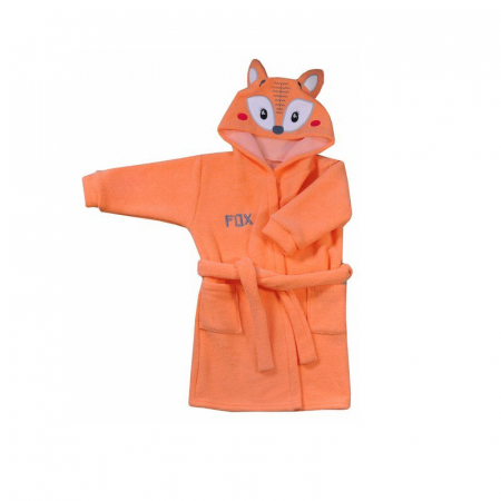 Halat de baie pentru copii Koala Stworek 05-041P_98 cm, Portocaliu [1]