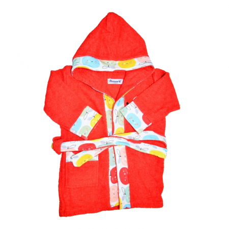 Îmbrăcăminte fete - Halat de baie pentru copii Mini Junior 16924, Rosu