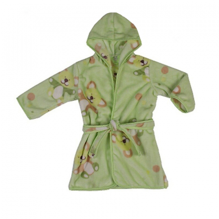 Halate de baie - Halat de baie pentru copii Velur Fleece 606V1-104, Verde