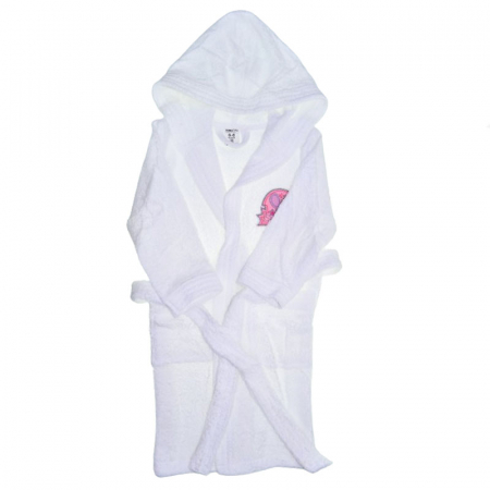 Halat de baie - Halat de baie pentru fete Mini Junior HB-403R, Alb
