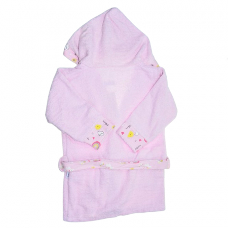 Halat de baie pentru fete Mini Junior HLTMJ-1, Roz [1]