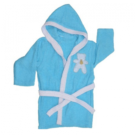 Halate de baie - Halat de baie pentru baieti Minijunior MJ1504A, Albastru