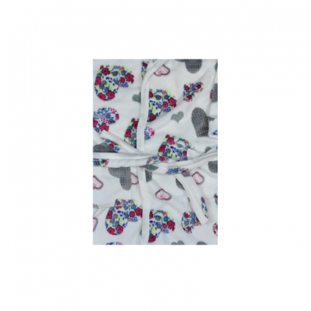 Halat de baie pentru fete Koala Przytulanka 05-050A1-98, Alb [1]