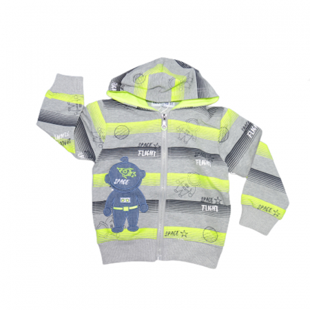 Hanorace - Hanorac cu maneca lunga pentru baieti Happy House WB-3014, Gri