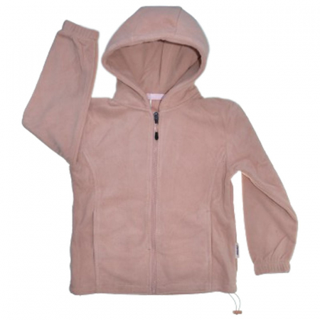 Hanorace - Hanorac din polar cu maneca lunga si gluga pentru fete Happy House WB-3072R, Roz