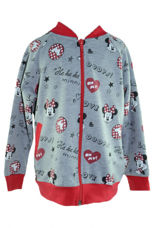 Hanorace - Hanorac maneca lunga pentru fete Krima Minnie Mouse KR-1-92, Multicolor