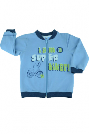 Hanorace - Hanorac maneca lunga pentru baieti Karen KBH6468A-86, Albastru