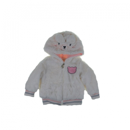 Hanorace - Hanorac maneca lunga pentru fete Happy House FOFO076-92-cm, Alb