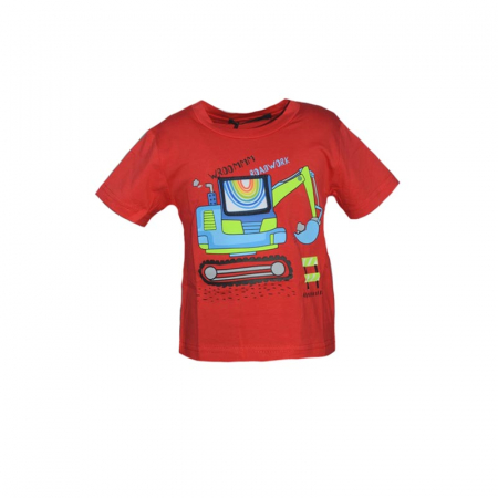 Tricouri baieti - Tricou pentru baieti Happy House HB-8182-80-86 cm, Rosu