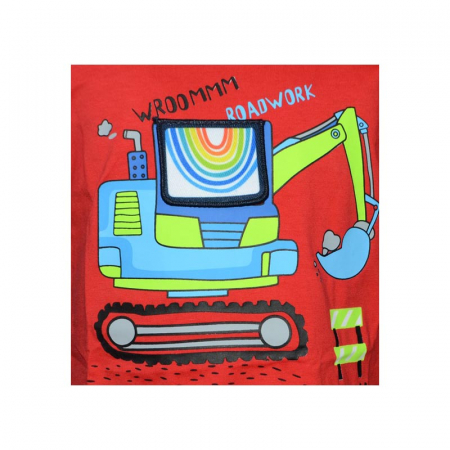 Tricou pentru baieti Happy House HB-8182-80-86 cm, Rosu [2]