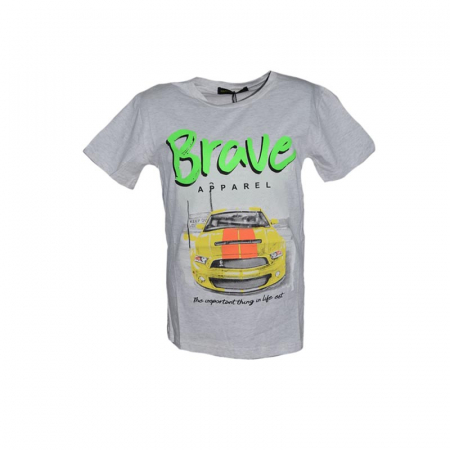 Tricouri baieti - Tricou pentru baieti Happy House HB-8196G-122-128, Gri