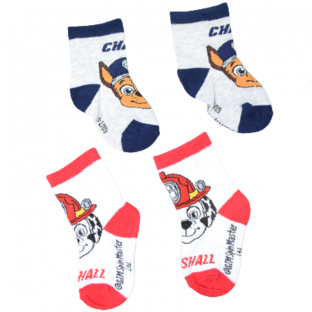 Set 2 perechi de sosete pentru baieti Nickelodeon Paw Patrol SSPB-05-80-86, Multicolor [1]