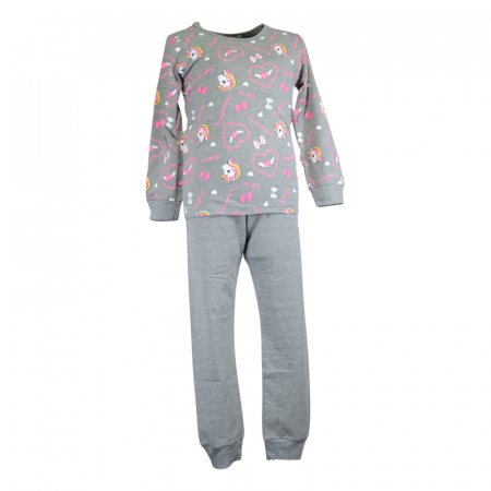 Compleuri  fete maneca lunga - Compleu 2 piese pentru fete Happy House HH-308A-104, Gri