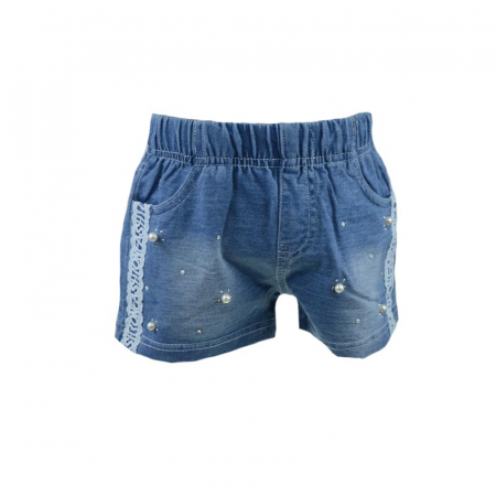 Pantaloni scurti si colanti 3/4 - Pantaloni scurti pentru fete Happy House HH165-104 cm, Albastru