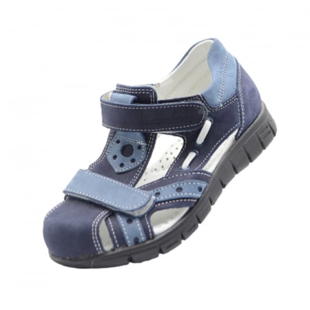 Sandale băieți - Sandale ortopedice pentru baieti Small Foot SM8001-29, Bleumarin