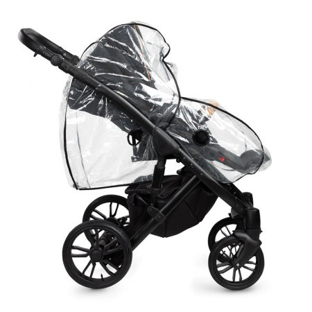 Husa de ploaie pentru carucior cu maner reversibil Caretero 522101, Transparent [1]