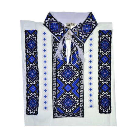 Ie tip camasa, cu guler si maneca lunga, pentru baieti, Mini Junior IE-MJ15-0, Alb [1]