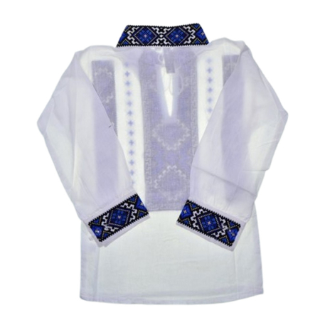 Ie tip camasa, cu guler si maneca lunga, pentru baieti, Mini Junior IE-MJ15-0, Alb [2]