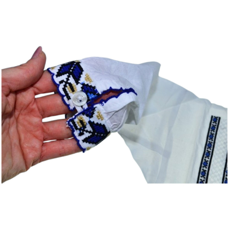 Ie traditionala, cu maneca lunga, pentru baieti, Mini Junior IE-MJ21-0, Alb [2]