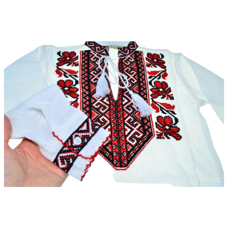 Ie traditionala, cu maneca lunga, pentru baieti, Mini Junior IE-MJ24-0, Alb [2]