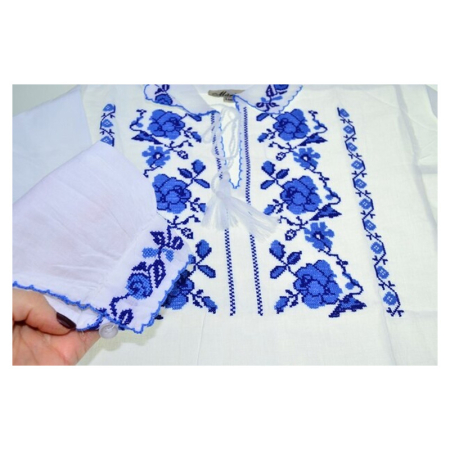 Ie traditionala, cu maneca lunga, pentru baieti, Mini Junior IE-MJ25, Alb [2]