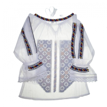 Ie traditionala cu maneca lunga pentru fete Mini Junior IE-MJ11, Alb [2]