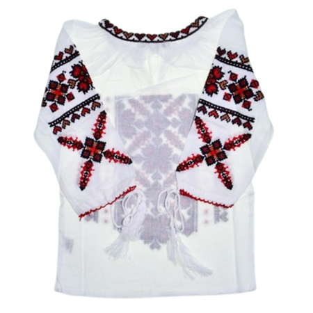 Ie traditionala, cu maneca lunga, pentru fete, Mini Junior IE-MJ16-0, Alb [2]