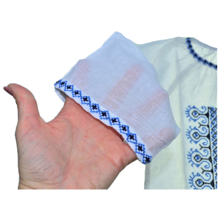 Ie traditionala, cu maneca lunga, pentru fete, Mini Junior IE-MJ19-4, Alb [3]