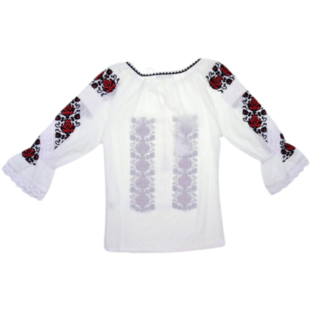 Ie traditionala, cu maneca lunga, pentru fete, Mini Junior IE-MJ23-0, Alb [2]