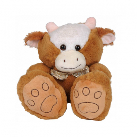 Joaca, activitati si ambalaje - Vacuta de plus 25 cm pentru pentru copii Tulilo 051578, Maro