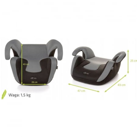 Inaltator auto pentru copii Dino 4Baby 957213, Visiniu [2]