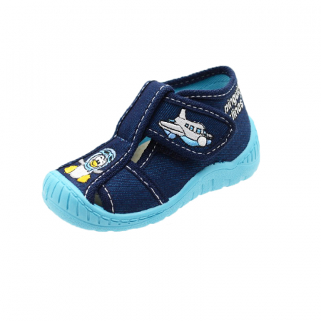 Sandale din panza baieti - Sandale din panza pentru baieti 3F 3FP-1-20, Bleumarin