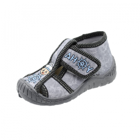 Sandale din panza baieti - Sandale din panza pentru baieti 3F 3FP-3-25, Gri