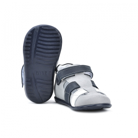 Pantofi ortopedici din piele pentru baieti Emel E E 1942-4-23, Gri [3]