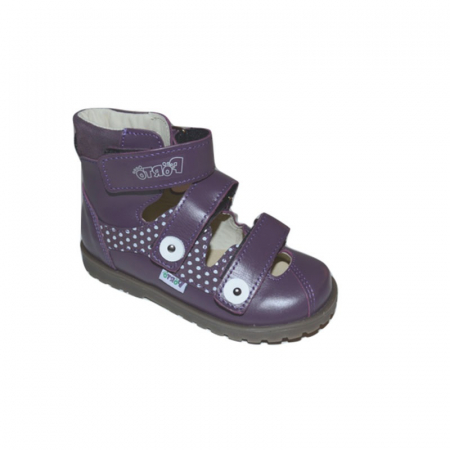 Pantofi ortopedici din piele pentru fete Mrugala PORTO 2299a-30, Mov [2]
