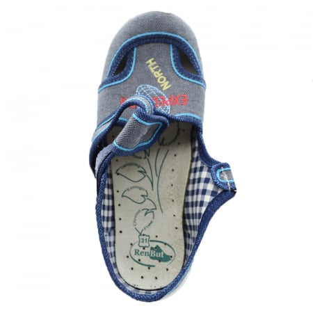 Pantofi profilactica din panza pentru baieti Renbut 1-23-375G-31, Gri [2]