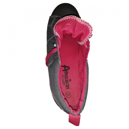 Tenisi din panza pentru fete American Club 543/14-33, Gri [4]