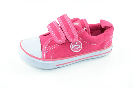 Tenisi fete - Tenisi din panza pentru fete American Club AC1-26, Fucsia