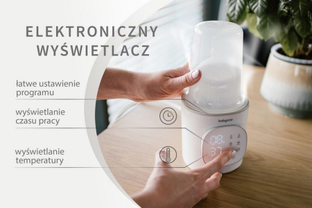 Incalzitor si sterilizator electric 6 in 1, pentru biberoane BabyOno 1599, Gri [9]
