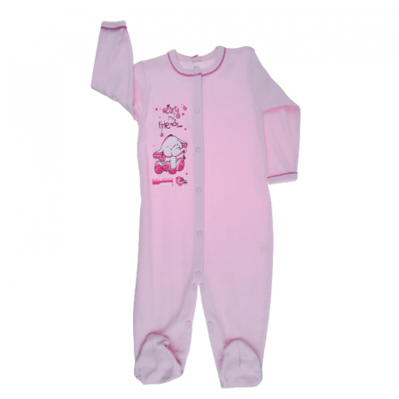Salopete bebelusi fete - Salopeta cu maneca lunga pentru fete Koala Bobas Fashion R2597-80, Roz