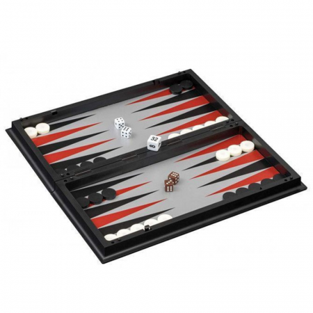 Joc de societate 3 in 1 de sah, table si dame, 62 piese magnetice, pliabil, 32 x 32 cm, CB02 [5]