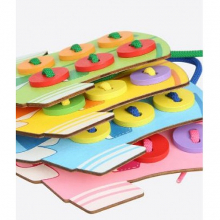 Joc Montessori, de snuruit nasturii pe camasa, WD 7026 [5]