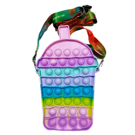 Genti, ghiozdane copii - Geanta din silicon geanta pop it Flippy 161823-A, Multicolor