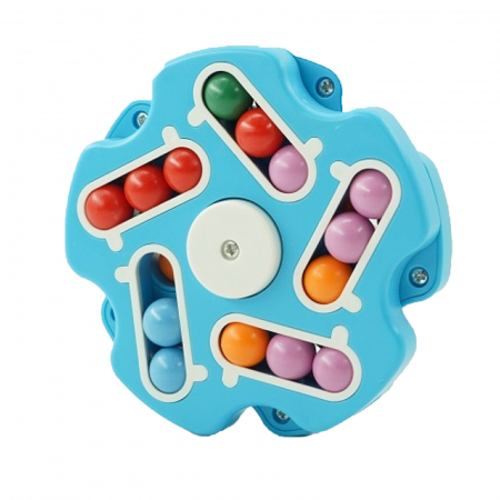 Jucarii antistres - Jucarie antistres Mini Junior Fidget Spinner Magic Cube 115451, Albastru