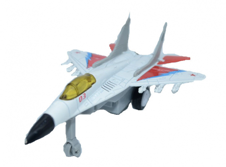 Masinute - Jucarie avion metalic-Midex 0530L-A, Alb