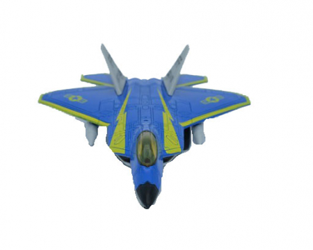 Jucarie avion metalic-Midex 0530L-AL1, Albastru [1]
