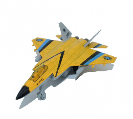 Jucarie avion metalic-Midex 0530L-GA, Galben [1]