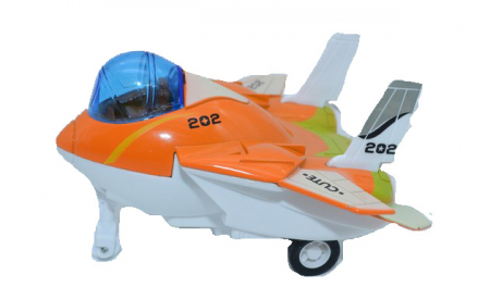 Masinute - Jucarie avion metalic-Midex 2985K-P, Portocaliu
